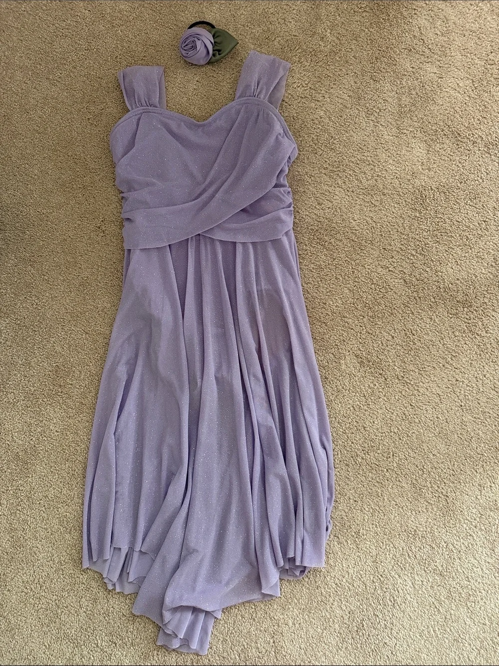 Weissman MC medium child - Elegant Lavender Chiffon dance costume